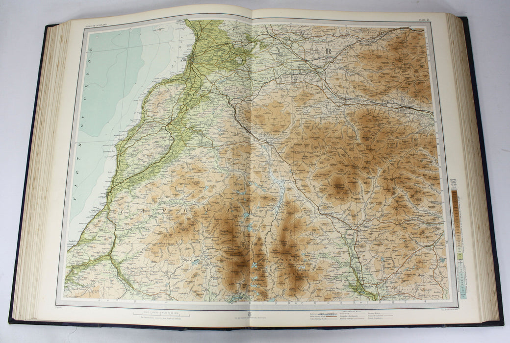 The Survey Atlas of Scotland, J.G. Bartholomew, Edinburgh Geographical Institute, Royal Scottish Geographical Society, 1912