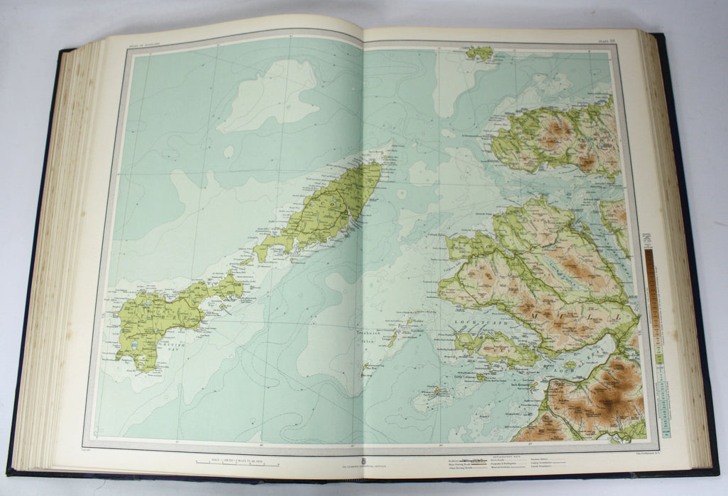 The Survey Atlas of Scotland, J.G. Bartholomew, Edinburgh Geographical Institute, Royal Scottish Geographical Society, 1912