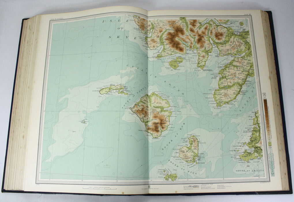The Survey Atlas of Scotland, J.G. Bartholomew, Edinburgh Geographical Institute, Royal Scottish Geographical Society, 1912