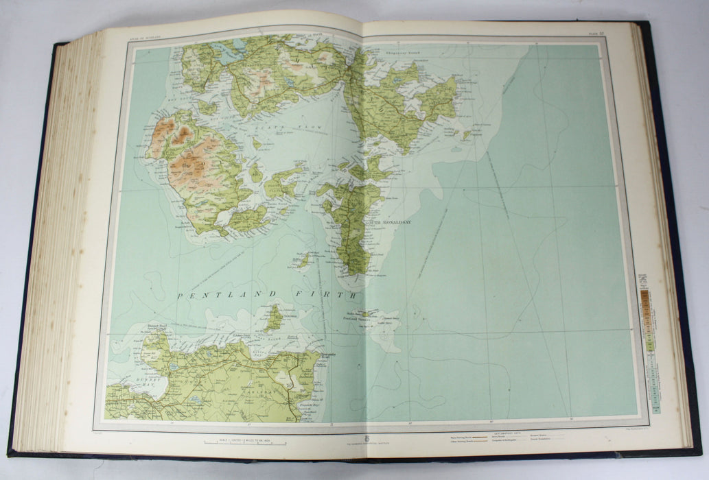 The Survey Atlas of Scotland, J.G. Bartholomew, Edinburgh Geographical Institute, Royal Scottish Geographical Society, 1912