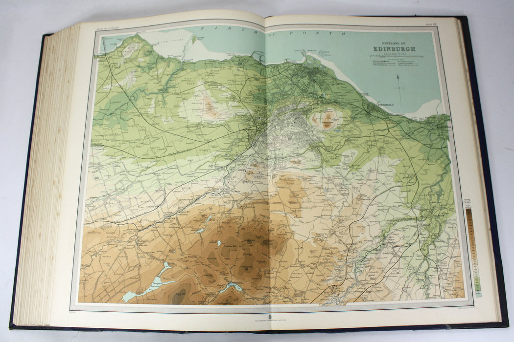 The Survey Atlas of Scotland, J.G. Bartholomew, Edinburgh Geographical Institute, Royal Scottish Geographical Society, 1912