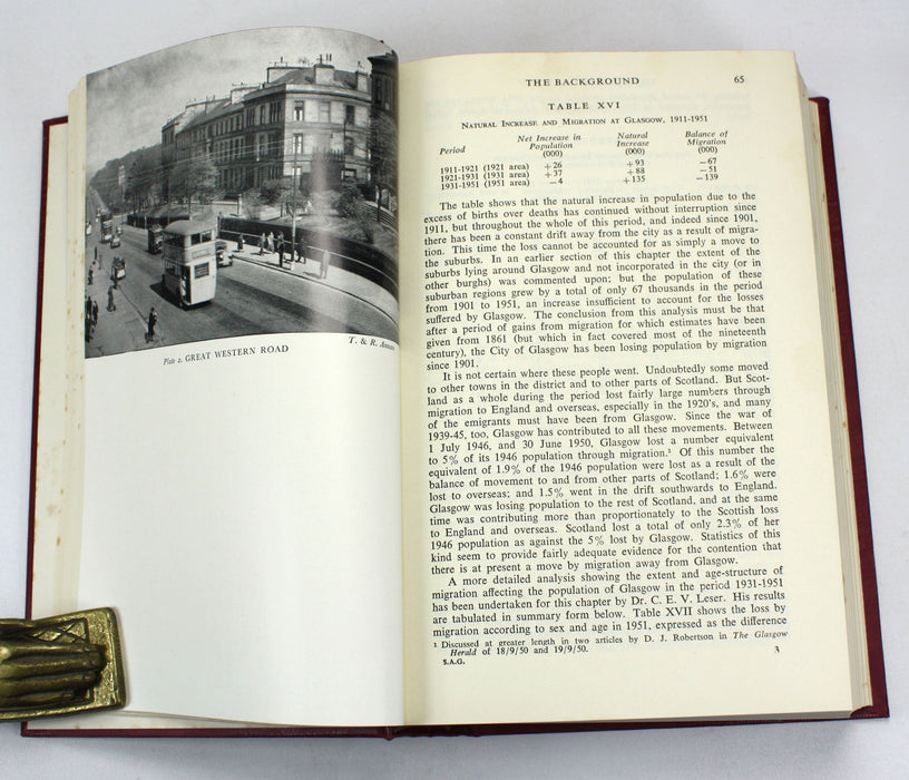 The Third Statistical Account of Scotland; Glasgow, J. Cunnison and J.B.S. Gilfillan, 1958