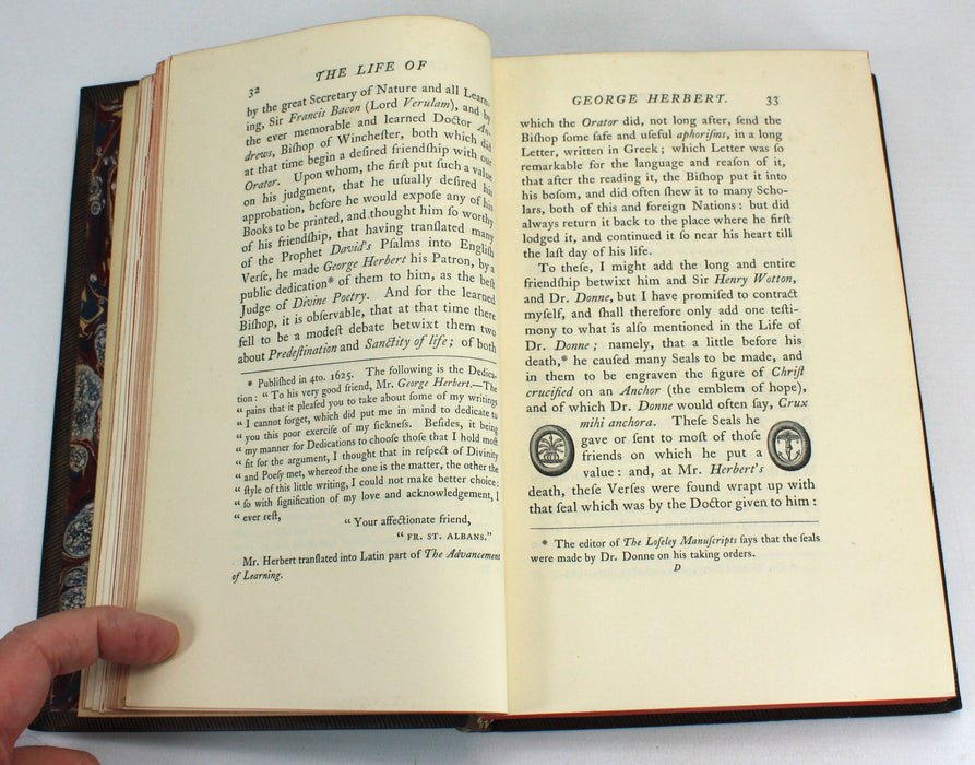 The Works of George Herbert in Prose and Verse, Bell and Daldy, 1859, 2 Volume Set