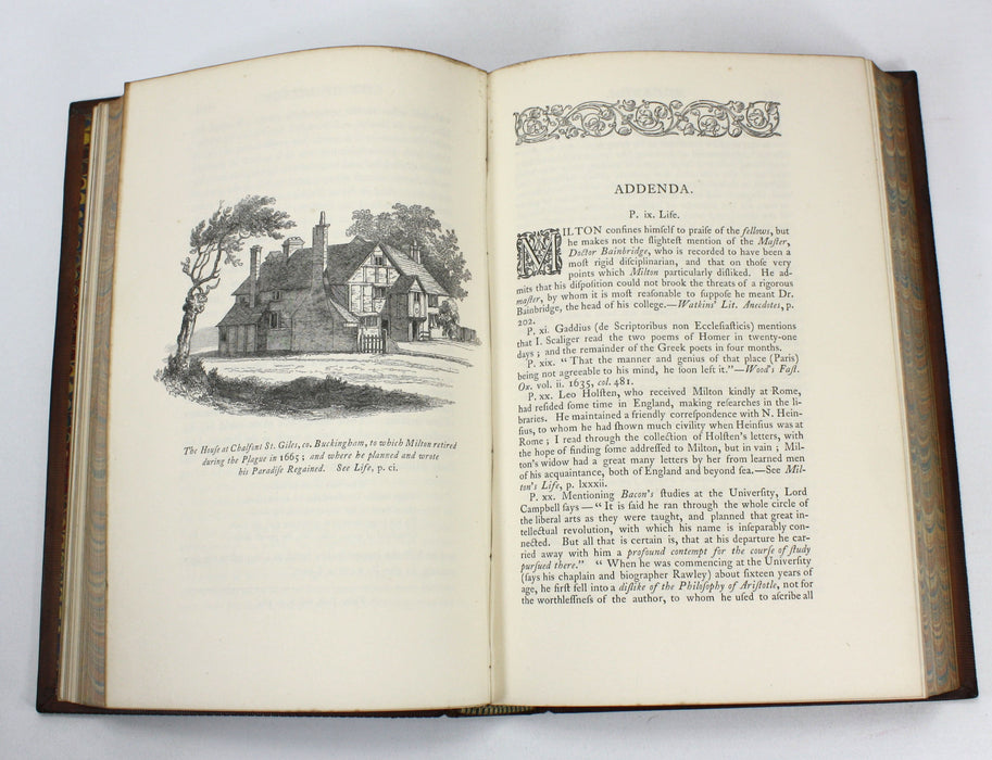 The Works of John Milton in Verse and Prose, Rev. John Mitford, 1863. 8 Volumes complete.