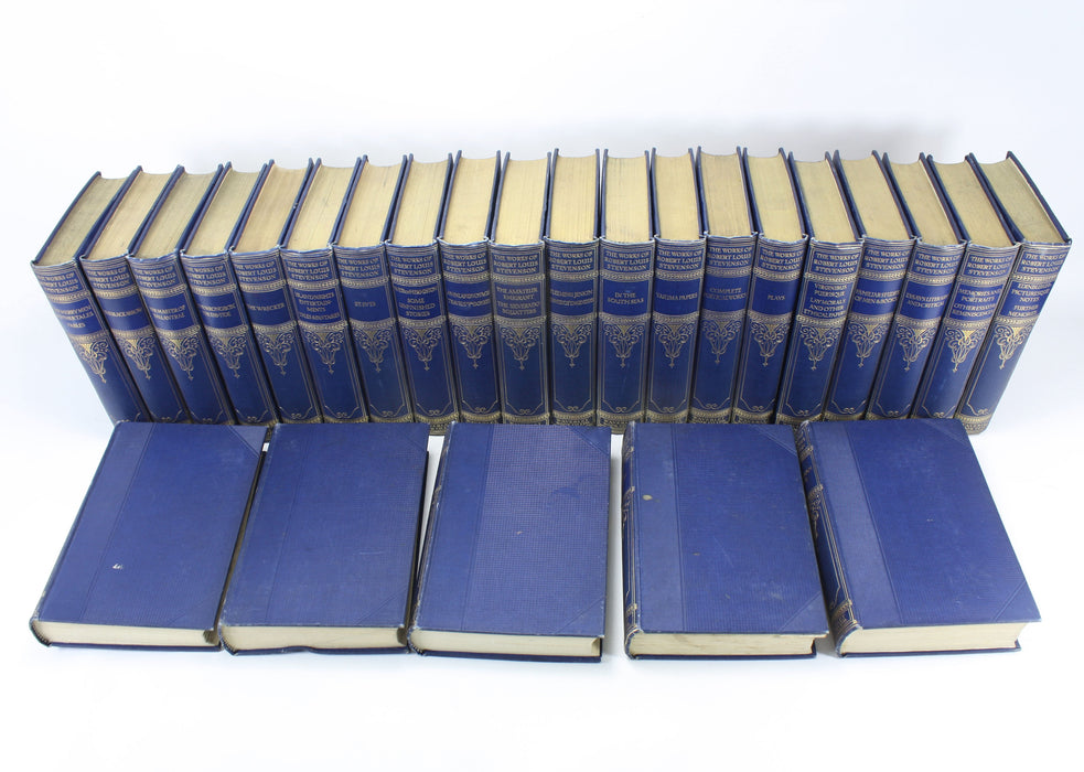 The Works of Robert Louis Stevenson, Waverley Edition, 26 Volumes Complete, 1924