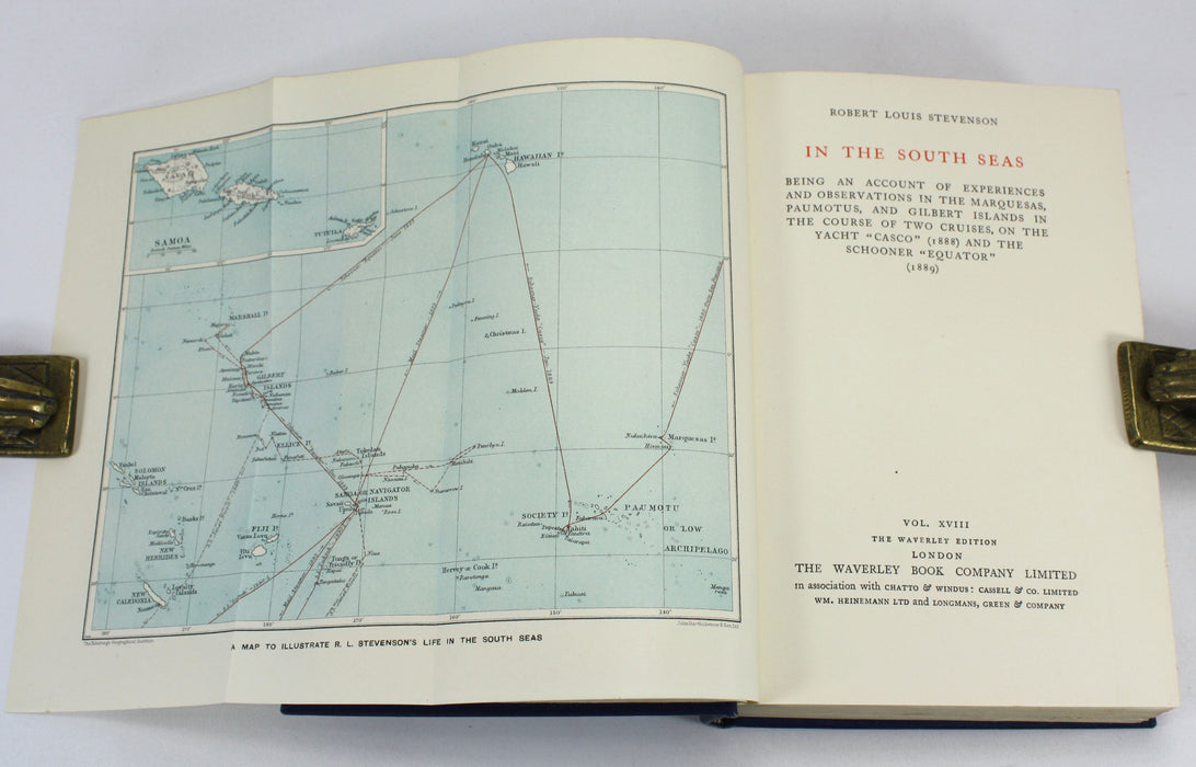 The Works of Robert Louis Stevenson, Waverley Edition, 26 Volumes Complete, 1924