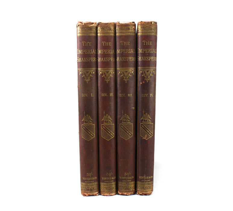 The Works of William Shakspere; Imperial edition. Edited by Charles Knight, With Illustrations on Steel, 4 Volumes, Virtue, c. 1880