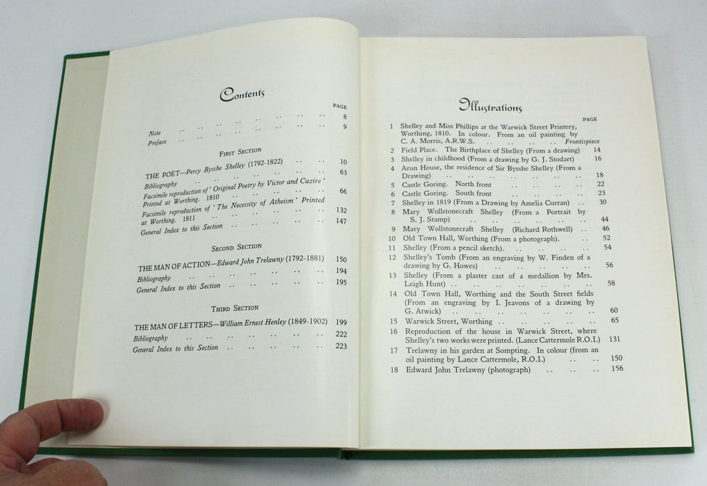 The Worthing Cavalcade; Shelley, Trelawny and Henley; A Study of Three Titans, by Samuel J. Looker, 1950