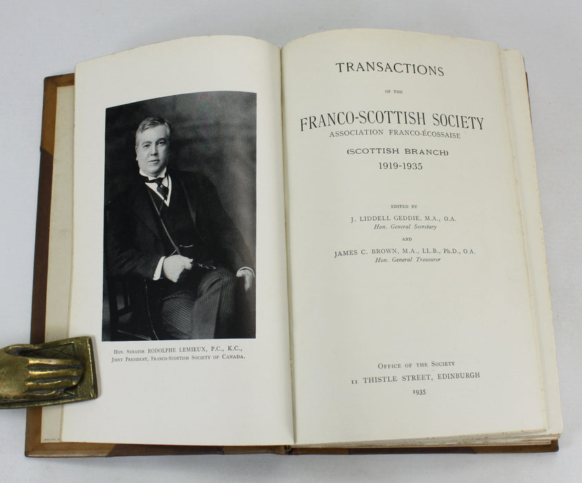 Transactions of the Franco-Scottish Society, 1897-1935, 8 Volume Set