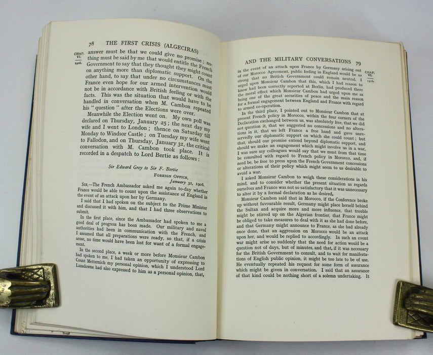 Twenty-Five Years 1892-1916, Viscount Grey of Fallodon, In Two Volumes, 1925