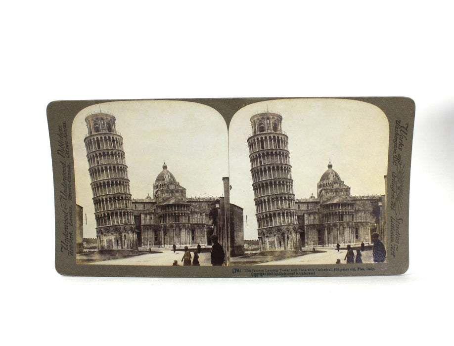Underwood & Underwood Stereoscope 100 card set; Italy Through the Stereoscope, c. 1908