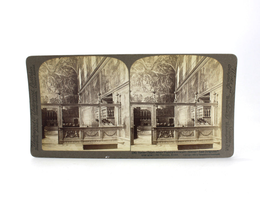 Underwood & Underwood Stereoscope 100 card set; Italy Through the Stereoscope, c. 1908