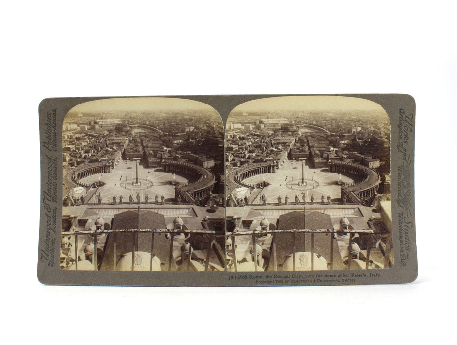 Underwood & Underwood Stereoscope 100 card set; Italy Through the Stereoscope, c. 1908