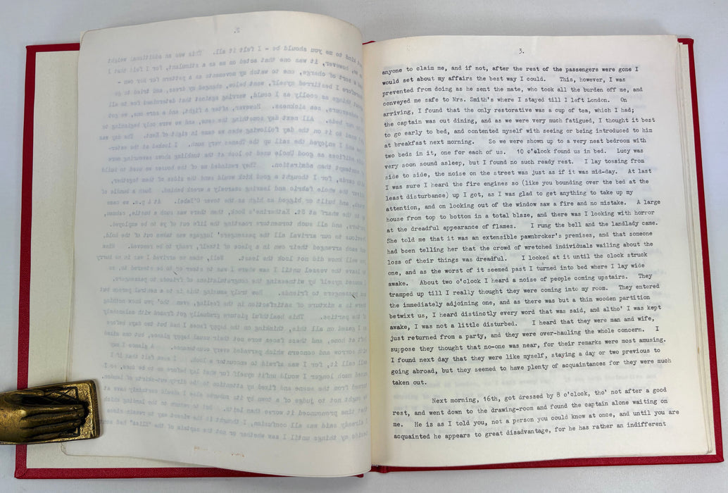 Unpublished Typescript; Journal of a Voyage from Scotland to China in 1839, by Agnes Paterson