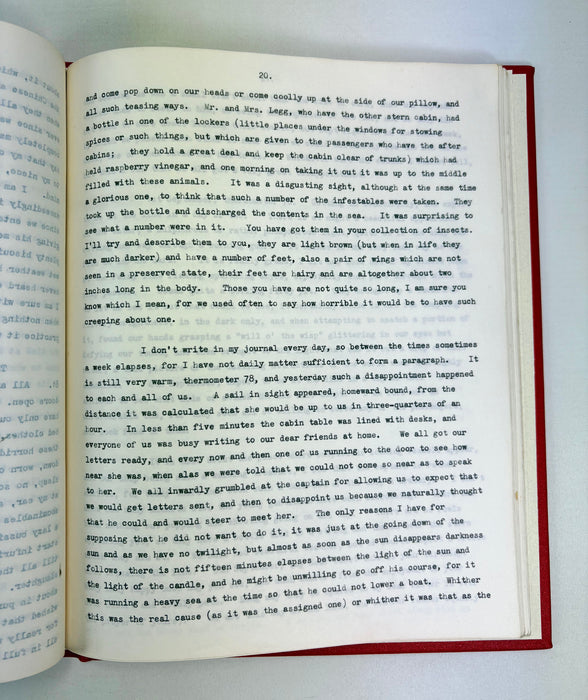 Unpublished Typescript; Journal of a Voyage from Scotland to China in 1839, by Agnes Paterson