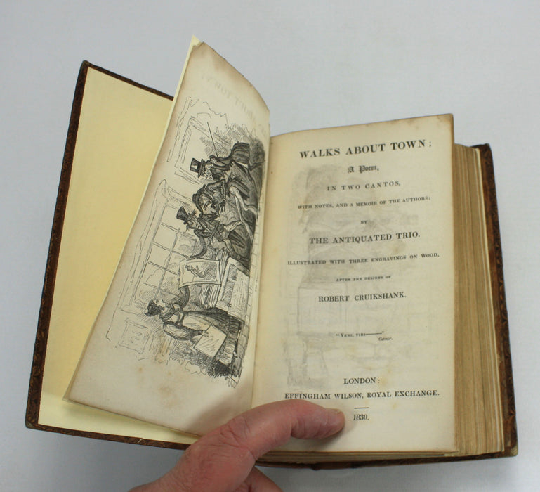 Various Poems with Designs by Cruickshank and others, 1830, 17 Poems bound as one volume - many about The Devil.