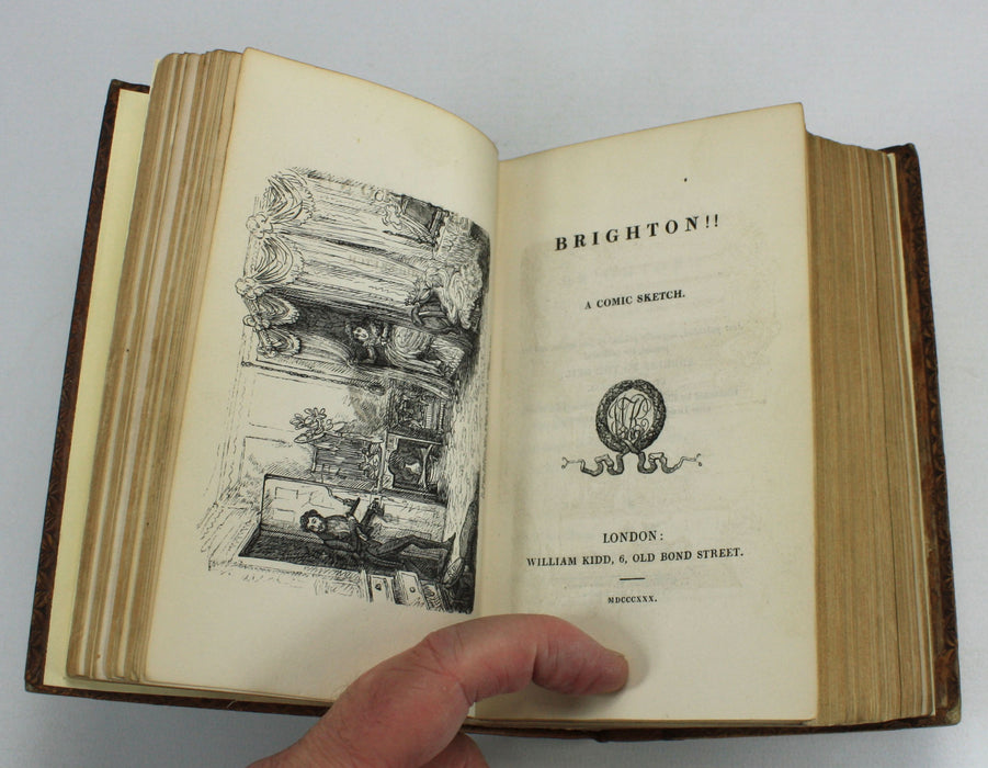 Various Poems with Designs by Cruickshank and others, 1830, 17 Poems bound as one volume - many about The Devil.