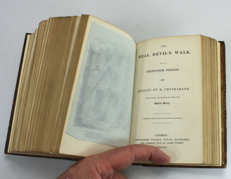 Various Poems with Designs by Cruickshank and others, 1830, 17 Poems bound as one volume - many about The Devil.