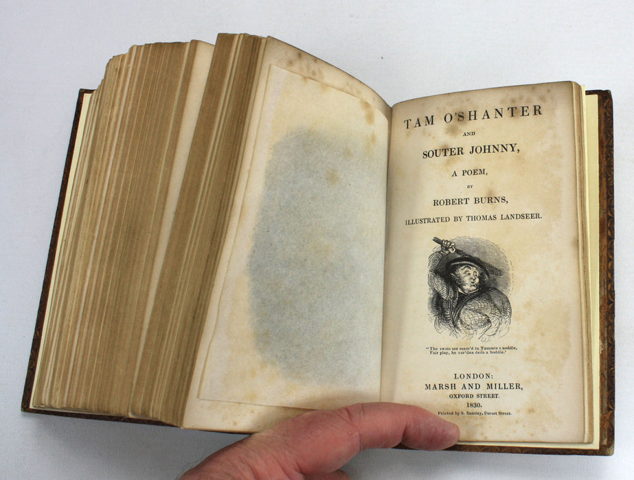 Various Poems with Designs by Cruickshank and others, 1830, 17 Poems bound as one volume - many about The Devil.