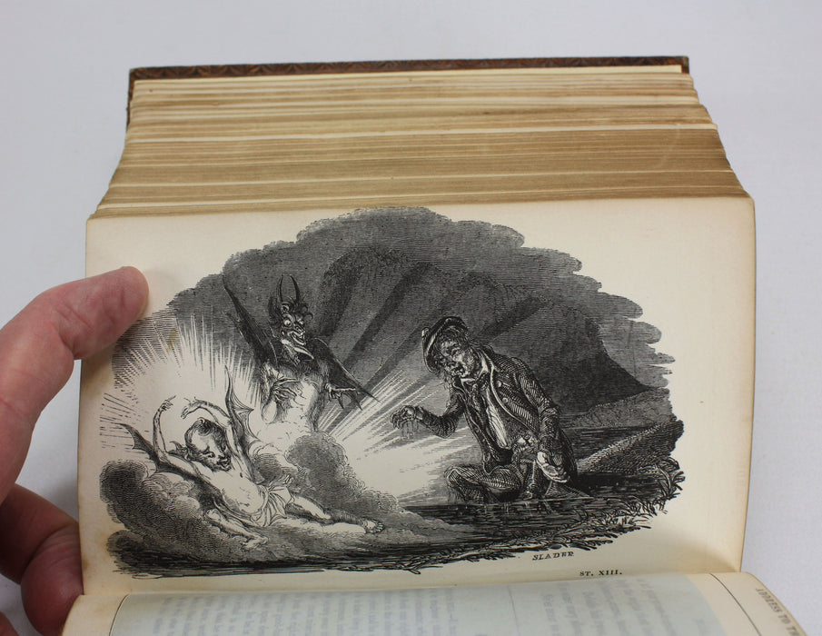 Various Poems with Designs by Cruickshank and others, 1830, 17 Poems bound as one volume - many about The Devil.