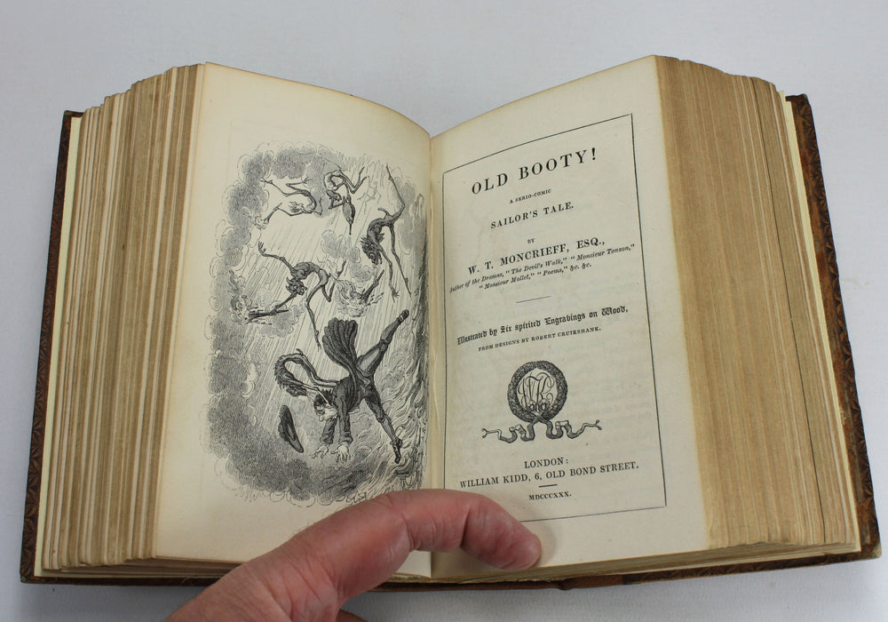Various Poems with Designs by Cruickshank and others, 1830, 17 Poems bound as one volume - many about The Devil.