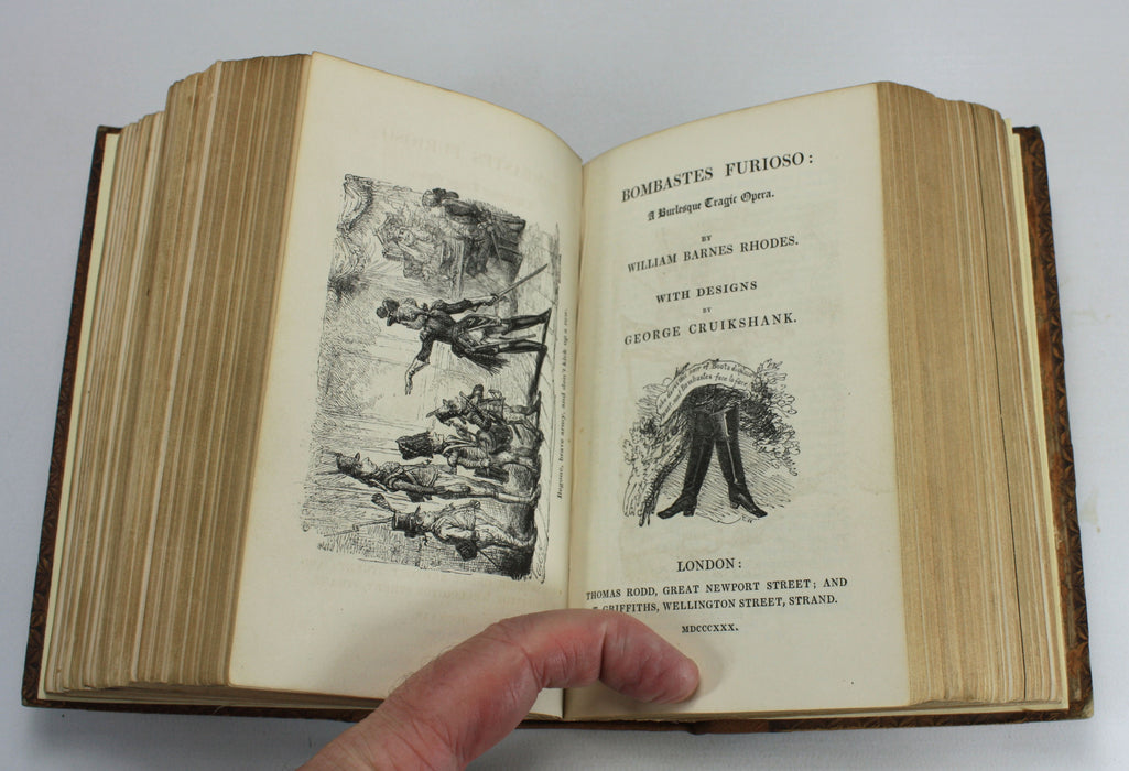 Various Poems with Designs by Cruickshank and others, 1830, 17 Poems bound as one volume - many about The Devil.