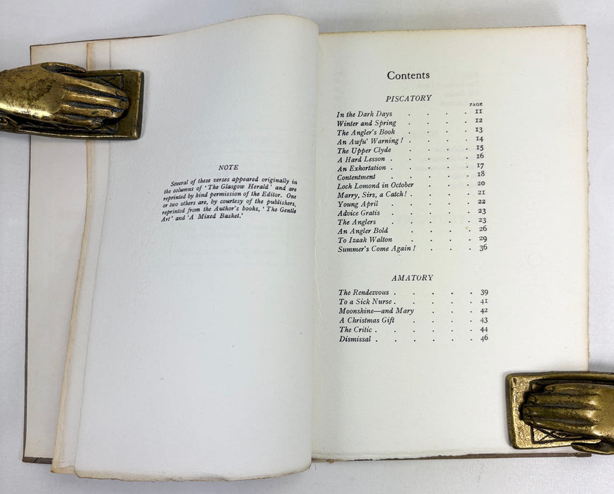 Verses Piscatory and Amatory, 1924, by Henry Lamond, Signed, numbered, limited edition 85/250