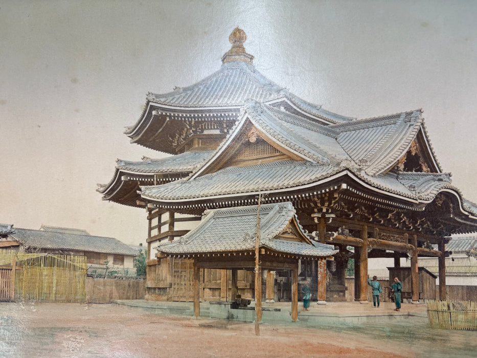 Vintage 19th Century Japanese Photo Album with Hand Tinted Albumen Prints, Studio of Kusakabe Kimbei