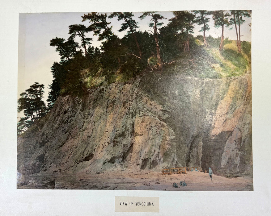 Vintage 19th Century Japanese Photo Album with Hand Tinted Albumen Prints, Studio of Kusakabe Kimbei