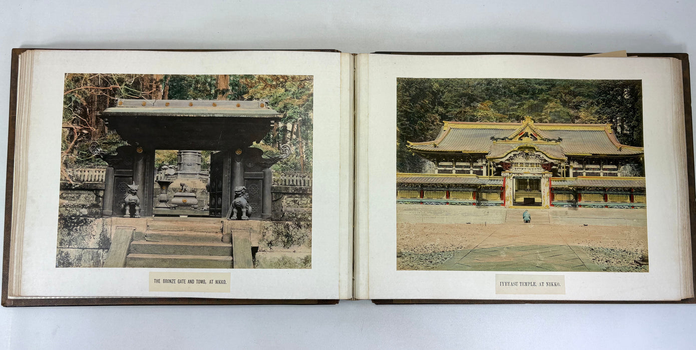 Vintage 19th Century Japanese Photo Album with Hand Tinted Albumen Prints, Studio of Kusakabe Kimbei