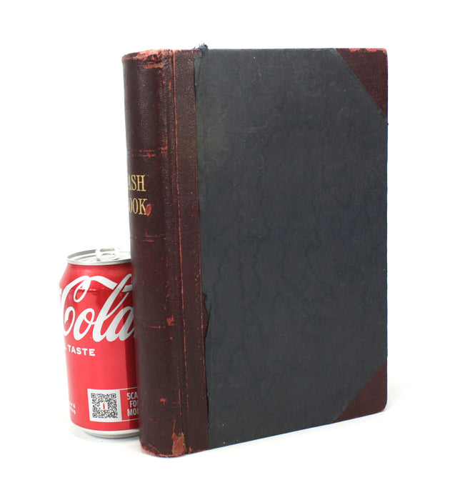 Vintage Accounts Ledger Book, Medium size 24cm. Largely Unused.