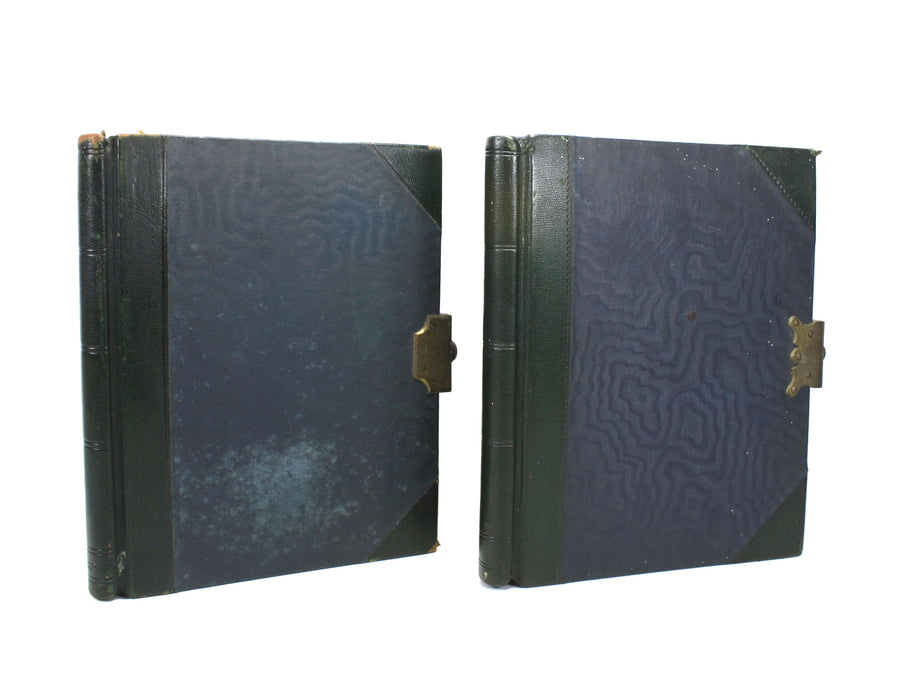 Vintage Accounts Ledger Books, A Group of 3 Ledgers with Brass Brahma Locks