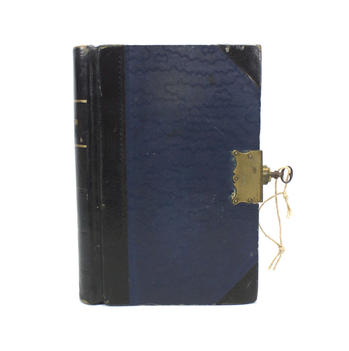Vintage Accounts Ledger Books, A Group of 3 Ledgers with Brass Brahma Locks