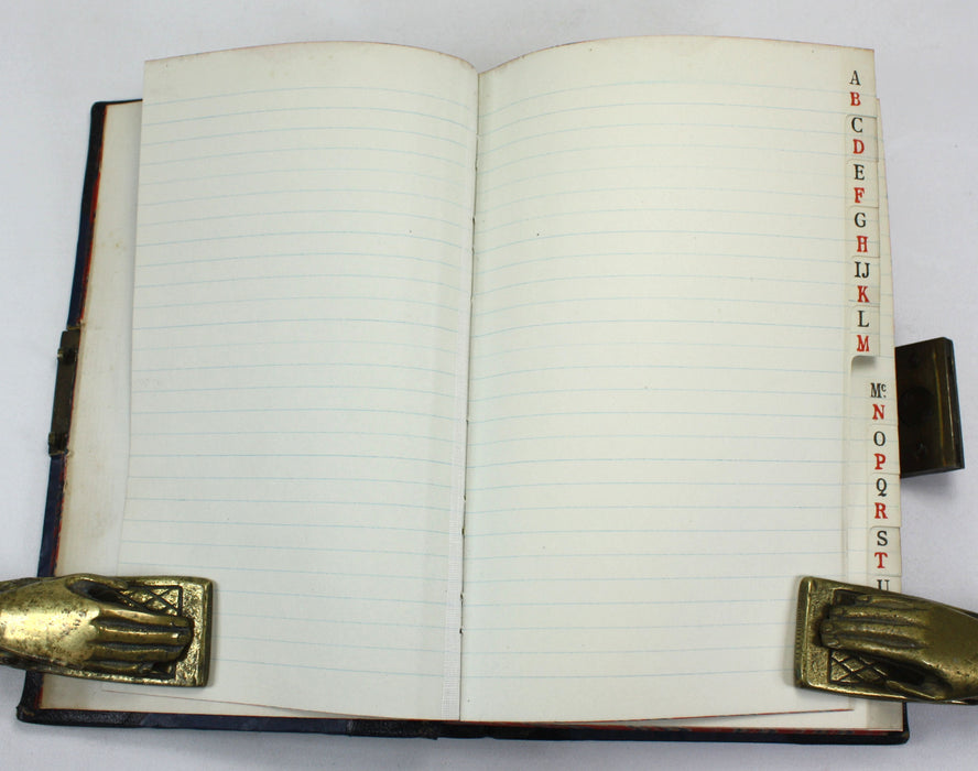 Vintage Accounts Ledger Books, A Group of 3 Ledgers with Brass Brahma Locks
