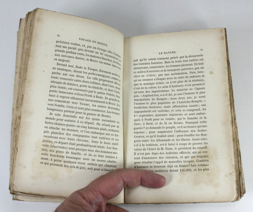 Voyage en Orient; Joseph Reinach, Charpentier, Paris, 1879, 2 Volume Set