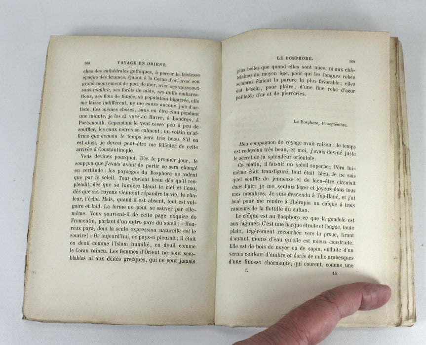 Voyage en Orient; Joseph Reinach, Charpentier, Paris, 1879, 2 Volume Set