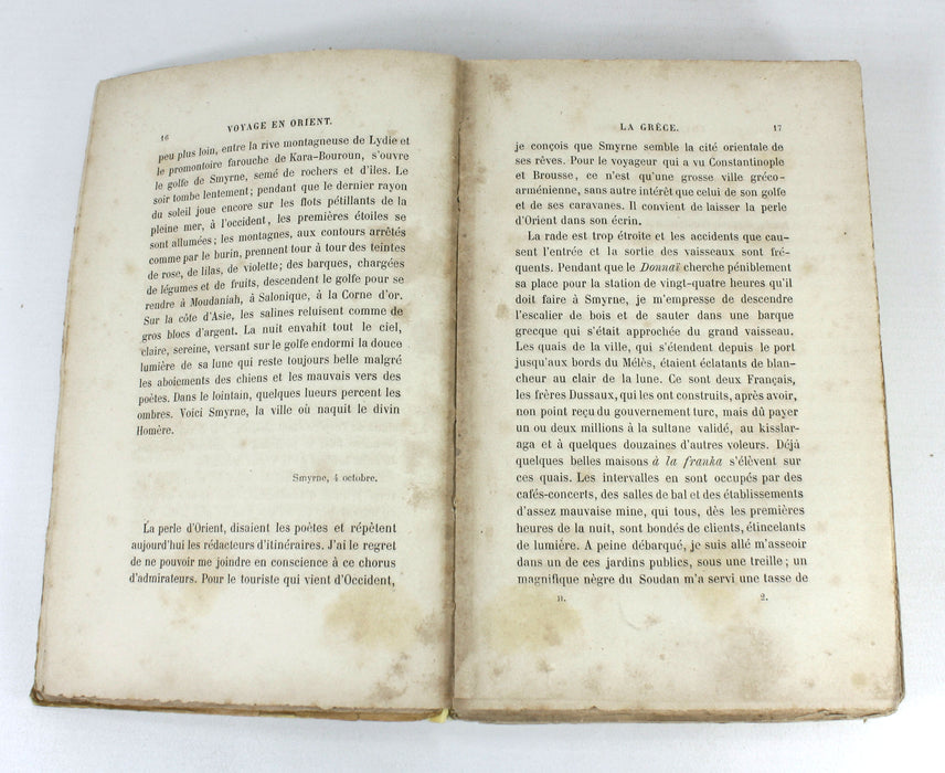 Voyage en Orient; Joseph Reinach, Charpentier, Paris, 1879, 2 Volume Set