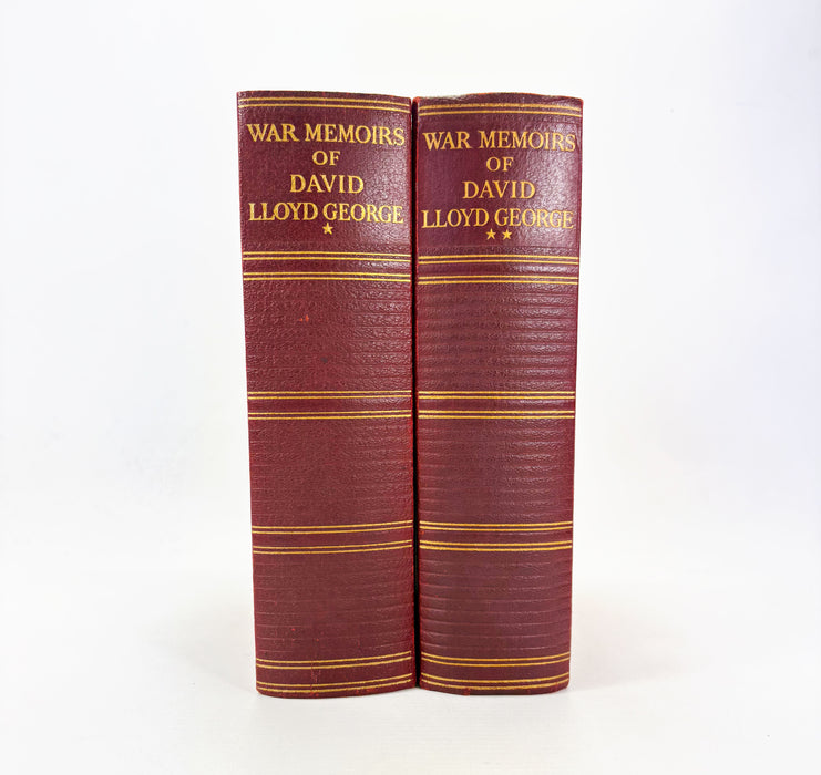 War Memoirs of David Lloyd George, 2 Volumes complete, Odhams Press, 1938