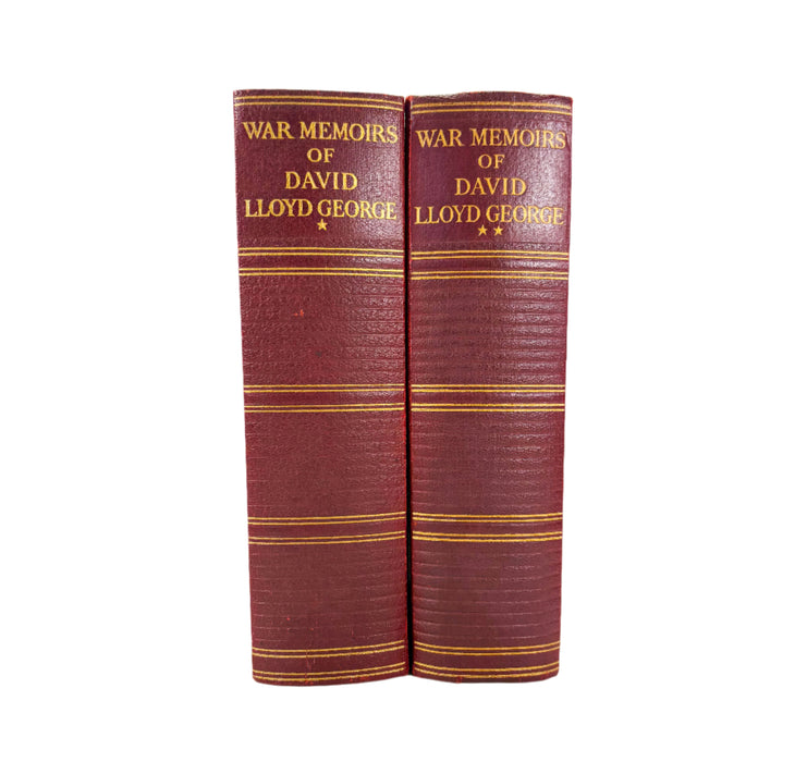 War Memoirs of David Lloyd George, 2 Volumes complete, Odhams Press, 1938