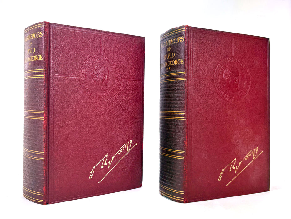 War Memoirs of David Lloyd George, 2 Volumes complete, Odhams Press, 1938