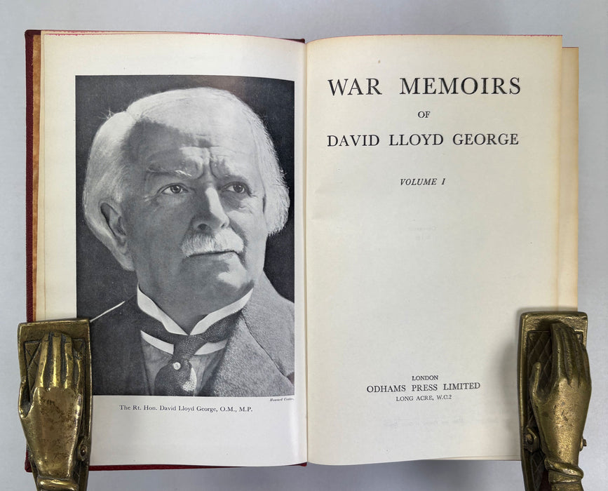 War Memoirs of David Lloyd George, 2 Volumes complete, Odhams Press, 1938