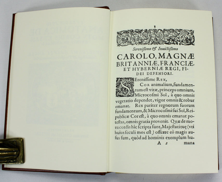 William Harvey; Exercitatio Anatomica De Motu Cordis Et Sanguinis In Animalibus, English Translation, Classics of Medicine Library, 1978