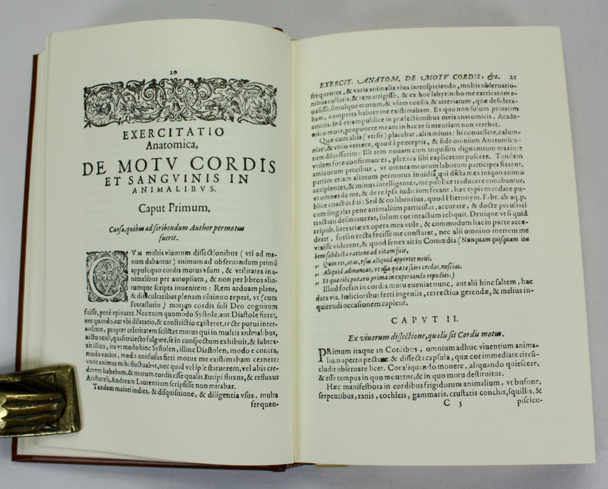 William Harvey; Exercitatio Anatomica De Motu Cordis Et Sanguinis In Animalibus, English Translation, Classics of Medicine Library, 1978