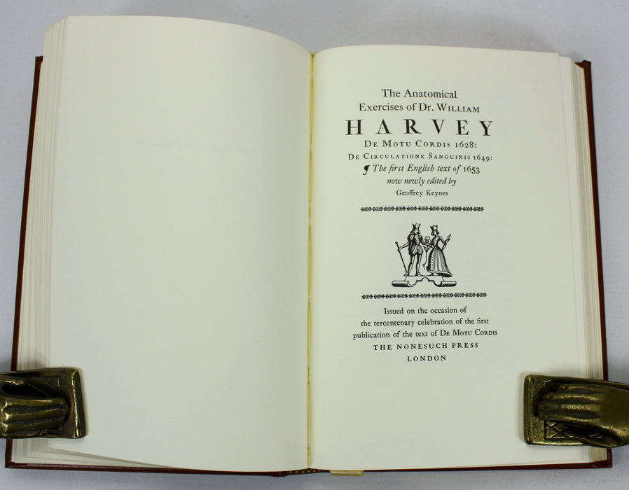 William Harvey; Exercitatio Anatomica De Motu Cordis Et Sanguinis In Animalibus, English Translation, Classics of Medicine Library, 1978
