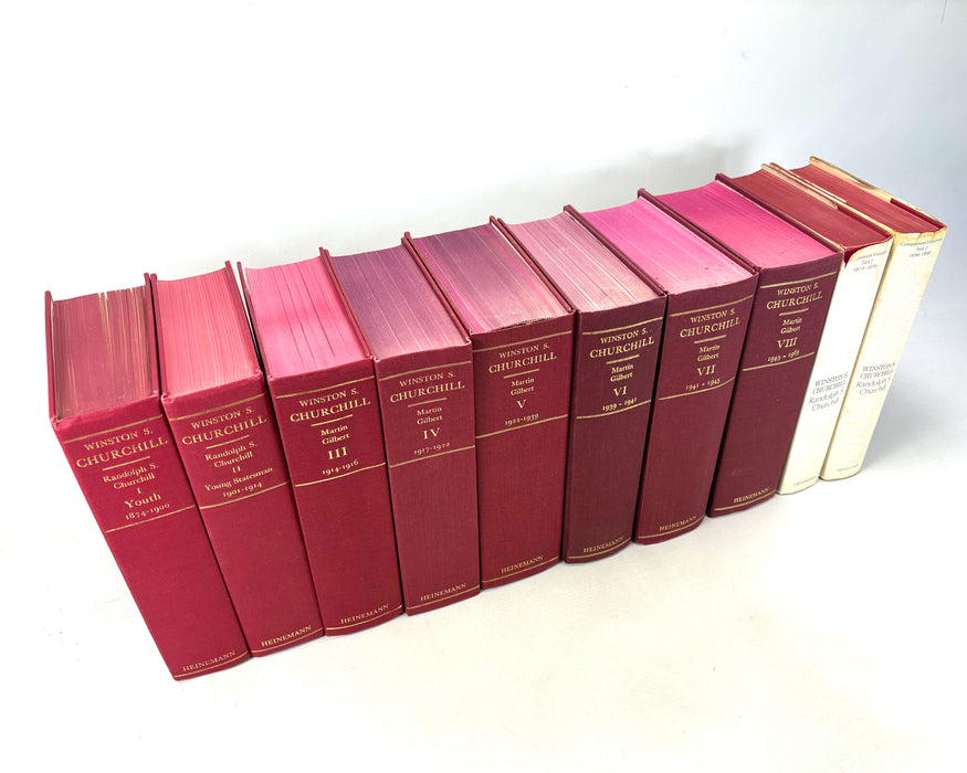 Winston S. Churchill by Randolph S. Churchill & Martin Gilbert, 8 Vols + 2 Companion Volumes (1966-1988)