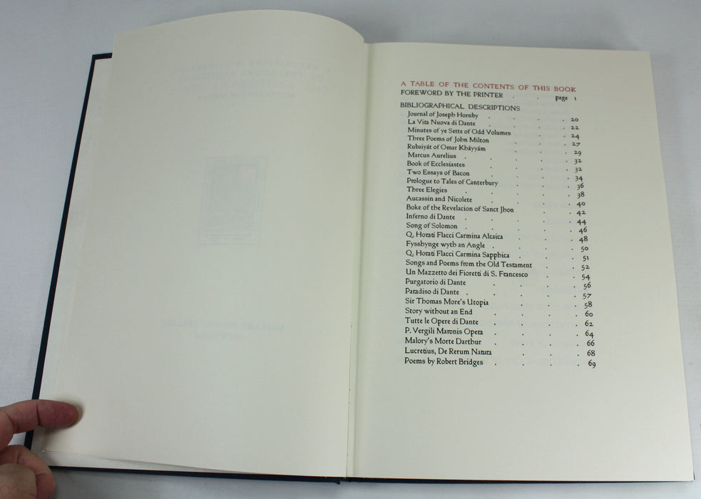 A Descriptive Bibliography of the Books Printed at the Ashendene Press, MDCCCXCV-MCMXXXV, limited edition