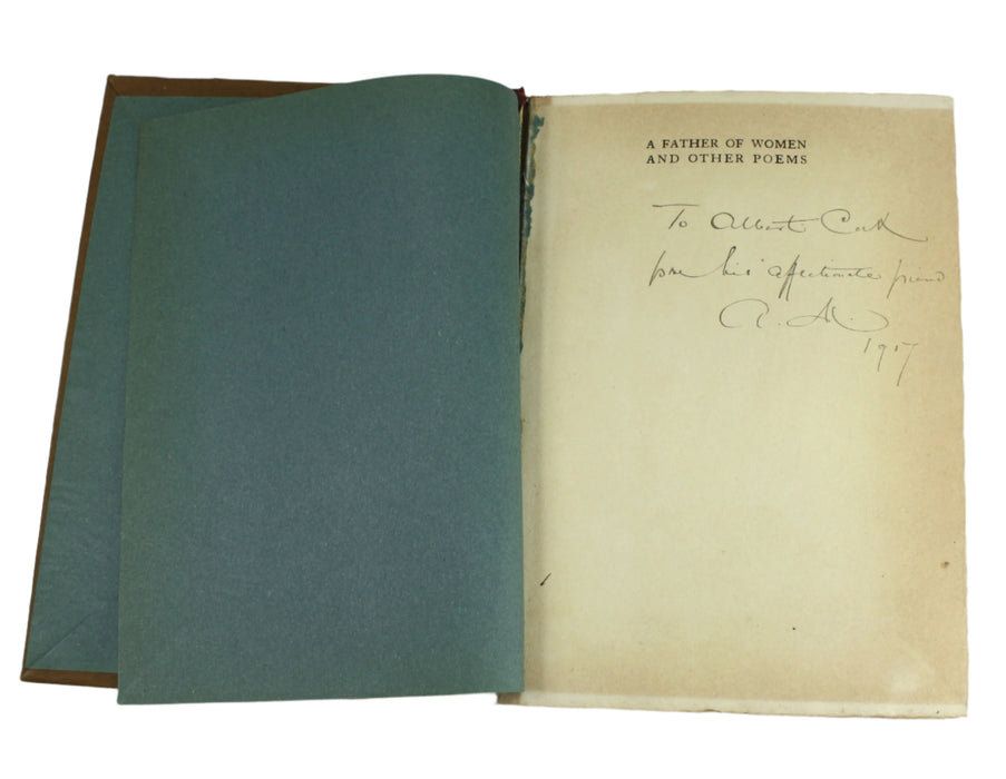 A Father of Women and Other Poems, inscribed by Alice Meynell, 1917
