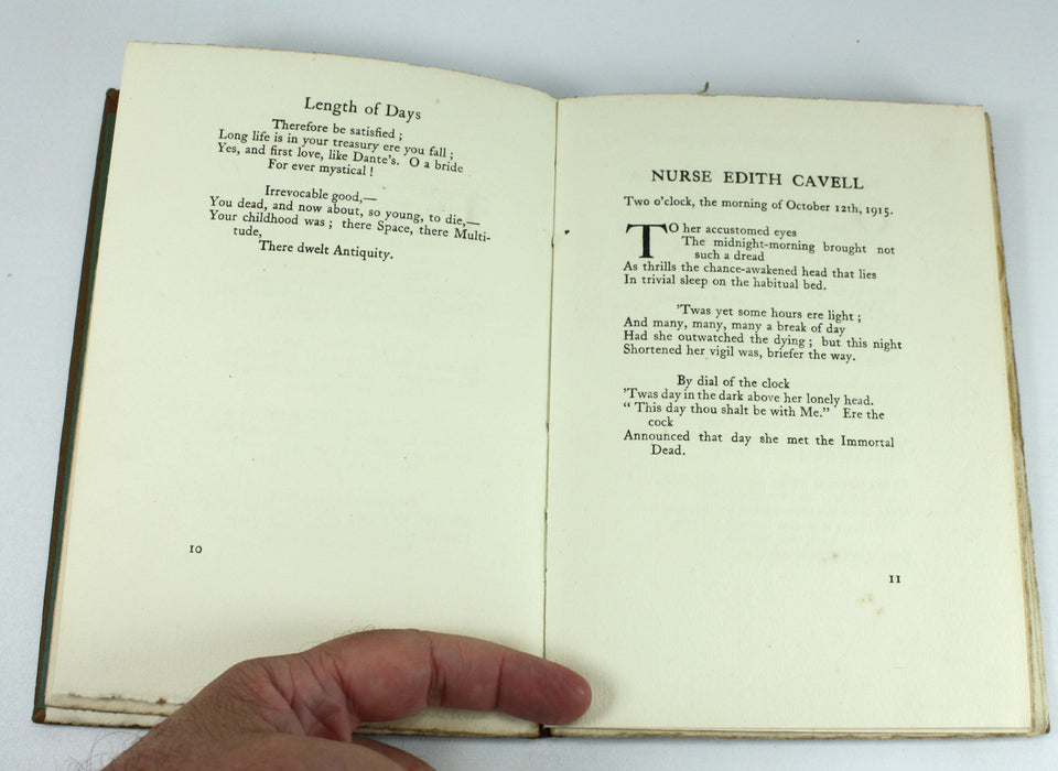 A Father of Women and Other Poems, inscribed by Alice Meynell, 1917
