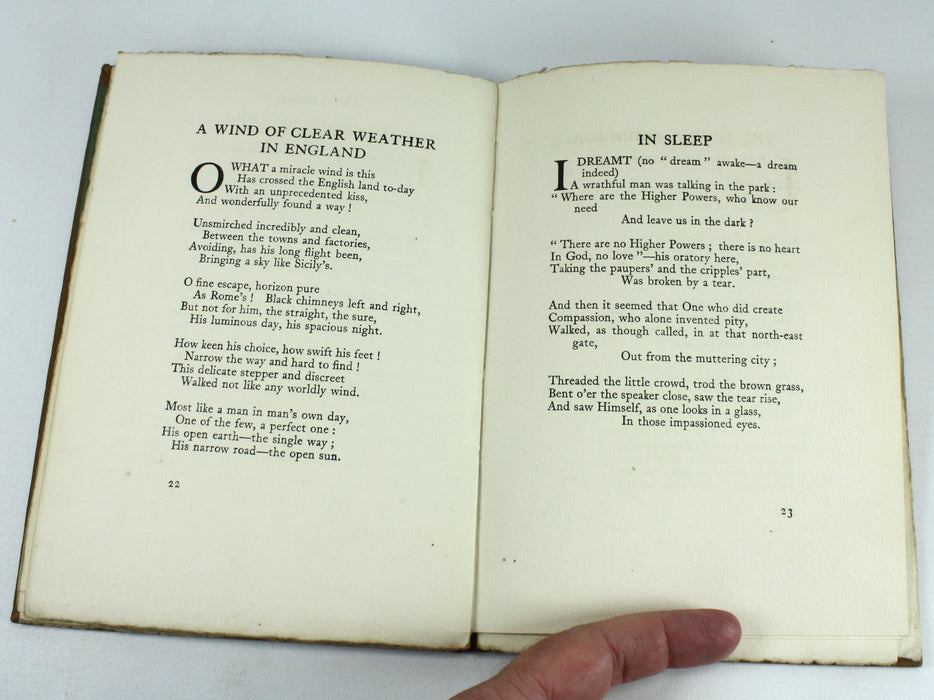 A Father of Women and Other Poems, inscribed by Alice Meynell, 1917