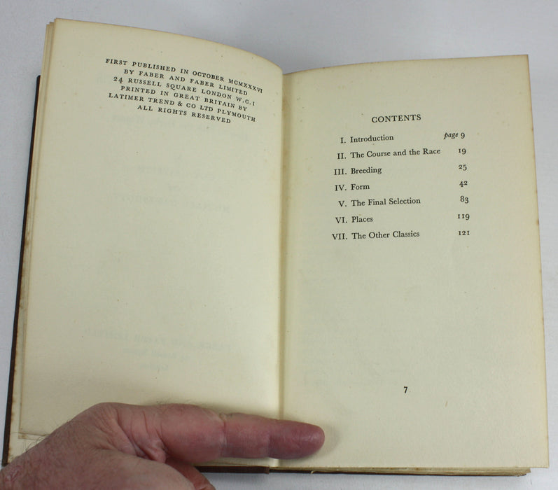 Horse Racing; A Guide to the Classics, or How to Pick the Derby Winner by Guy Griffith and Michael Oakeshott, 1936 Signed